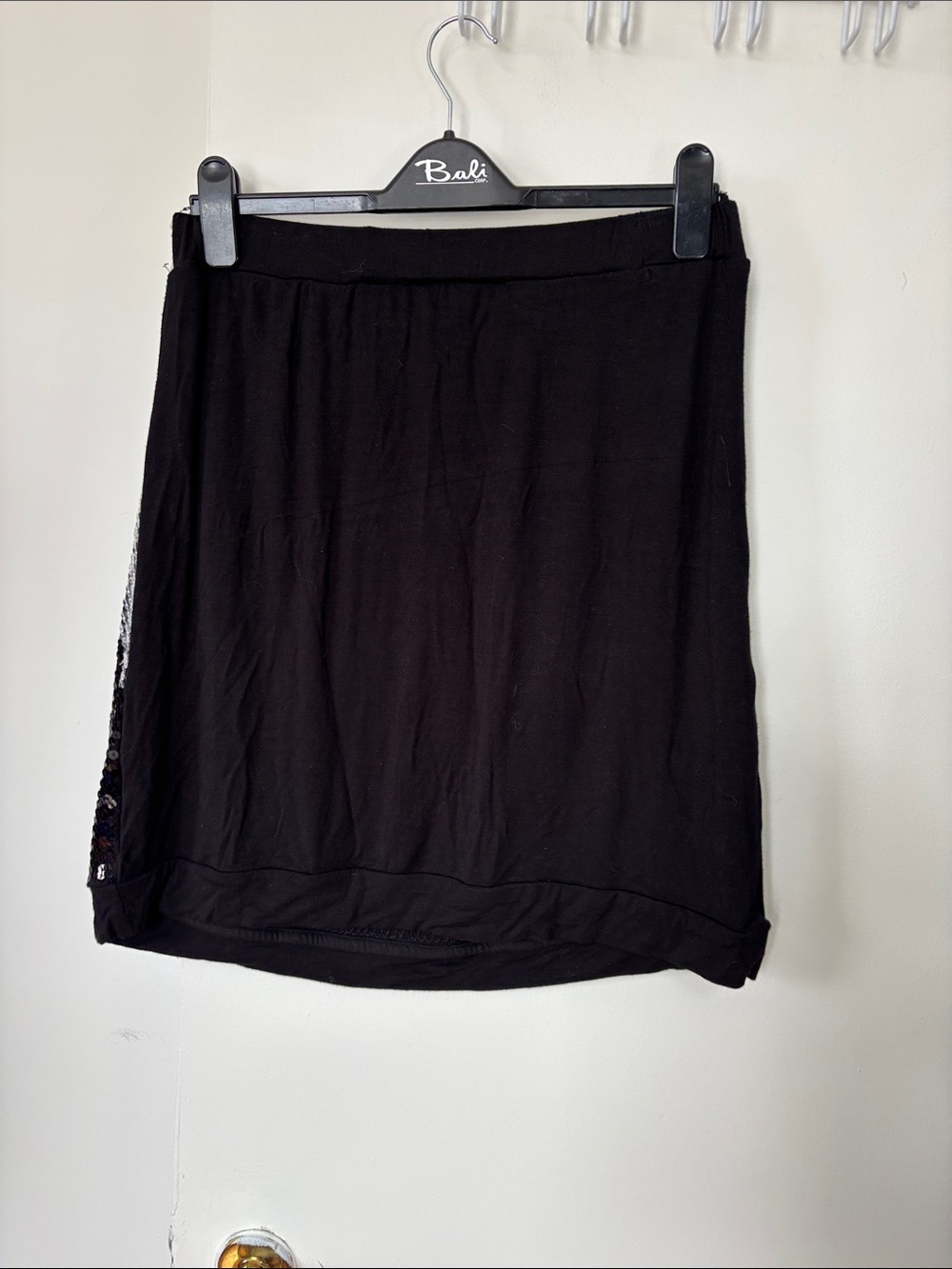 ✨ MXM Sequin Mini Skirt Black & Teal – Size L/XL - Picture 5 of 5